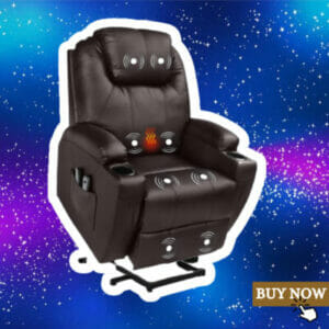 magic union power lift chair recliner faux leather heated vibration massage sofa for hip replacement