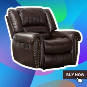 canmov leather recliner chair for hip pain